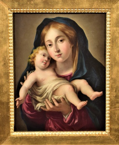 Paintings & Drawings  - Vierge and Child, Italian school 17th century